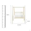 /12 Exquisite Miniature Wooden Porch Swing for Garden Doll Craft Kids Pretend Play Toy