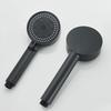Black Water Saving Shower Head 5 Modes Adjustable High Pressure Shower Handheld Head Handshower Head Plastic Bracket 150cm Hose
