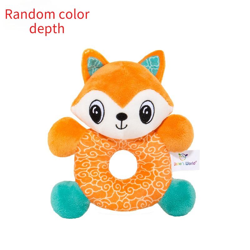 Baby hand cranked bell, baby animal bell hand cranked ring, newborn early education toy