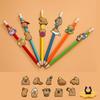 Capybara Pen Clip & Ornament: Card Buckle Decoration with Straw Accessories