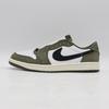 HQ6998-200 Nike Air Jordan 1 Low OG Medium Olive and Summit White (Men's)