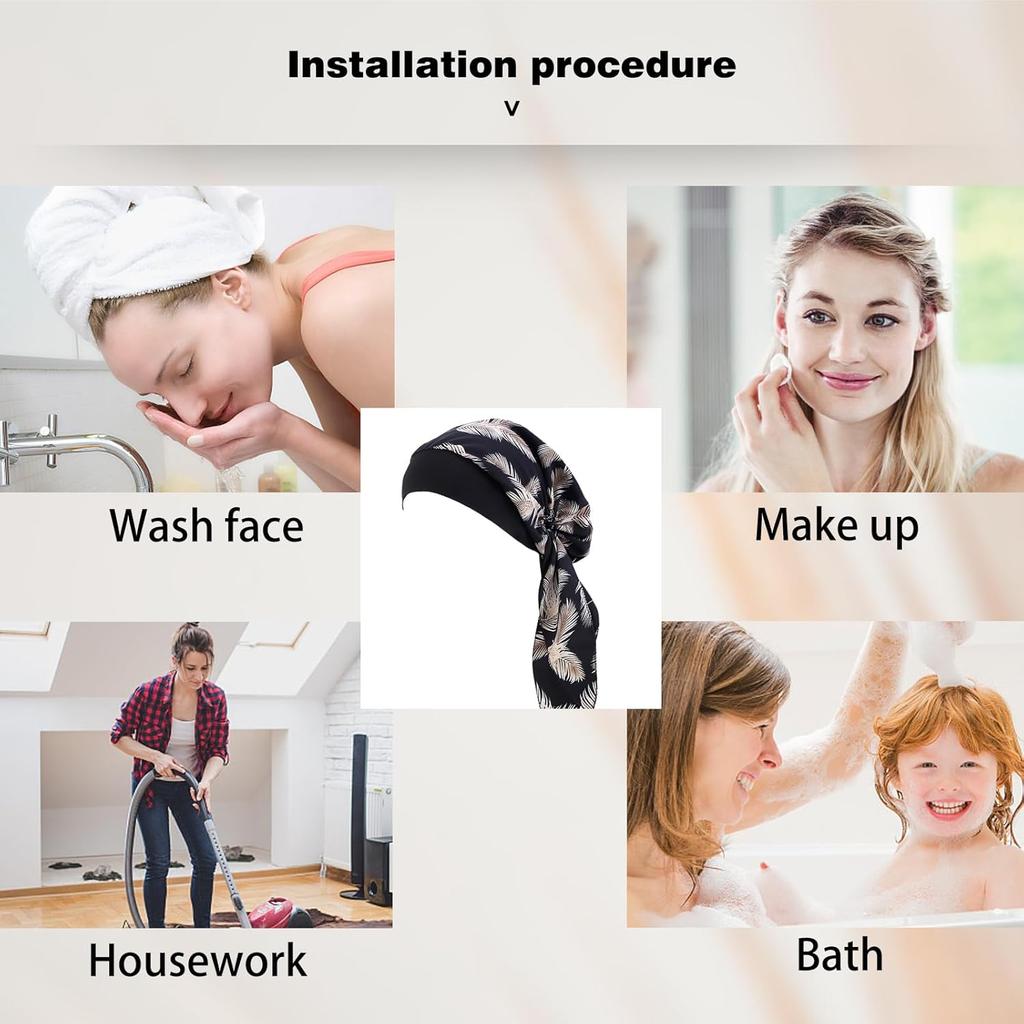 Chemo Headwear Bandana Scarf for Women Head Scarf Headwraps Cancer Hats Pre Tied Chemo Hat Beanie Turban Headwear for Cancer Patients Ladies