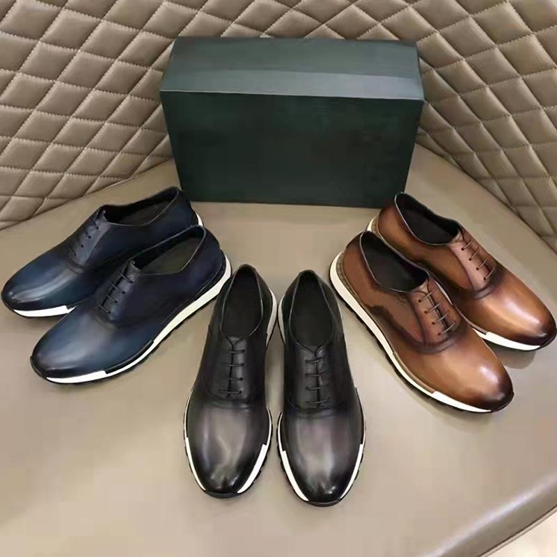 Classic Basic Style Men Oxford Shoes Genuine Leather Solid Color Men Daily Outdoor Shoes Men Nature Leather Sneakers