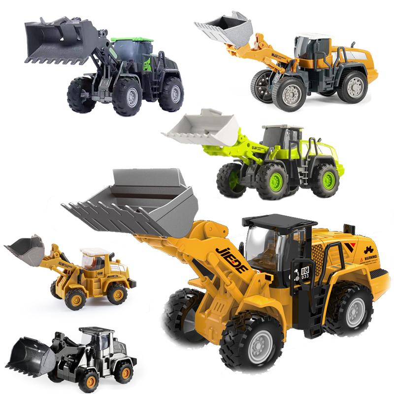 Bulldozer Engineering Diecast Dozer Toys For Boys Alloy+Plastic Tractor Kids Construction Truck Children Vehicle Model Gift