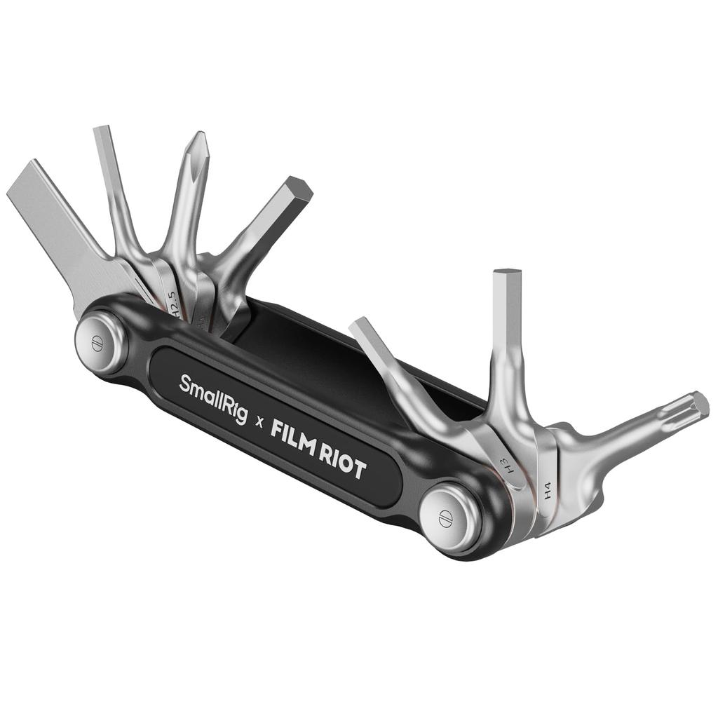 SmallRig x FILM RIOT 7-in-1 Folding Tool Set with Screwdriver and Hex Wrench, Multiple Adjustable Angles, Portable and Compact Design (Black) 4374