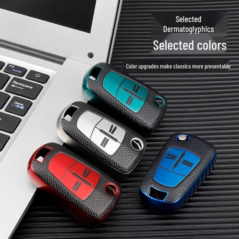 Opel Zafira 2016, Buick LaCrosse, Chevrolet Captiva Leather Grain Car Key Case for Men