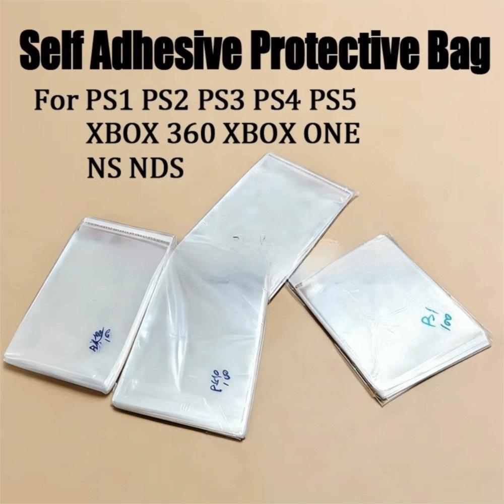 100pcs Dustproof Game Disc Protective Bags for PS1 2 3 4 5 NS NS2 Wii Xbox360 3DS NDS