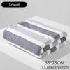 New Thickened Soft Face Towel Quick Absorbent Coral Velvet Cotton Towel Striped Pattern Solid Color Hand Towel Household
