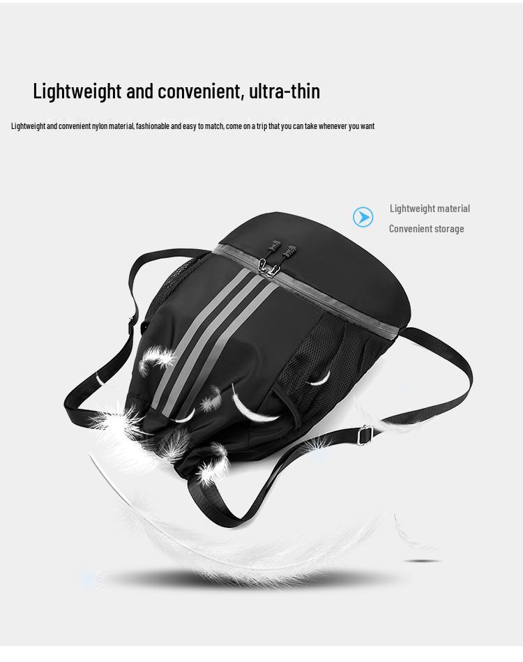Women's Outdoor Drawstring Backpack for Travel, School, Sports, Fitness, and Basketball Storage