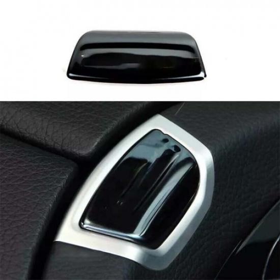 Inner Middle Console For Benz E-Class Armrest Box Switch Trim 16-21 Black Steel