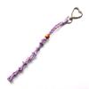 Handwoven Waxed Cord Keychain Net Pocket Bag Charm For Bags Backpacks And Accessories Fashionable Keyring
