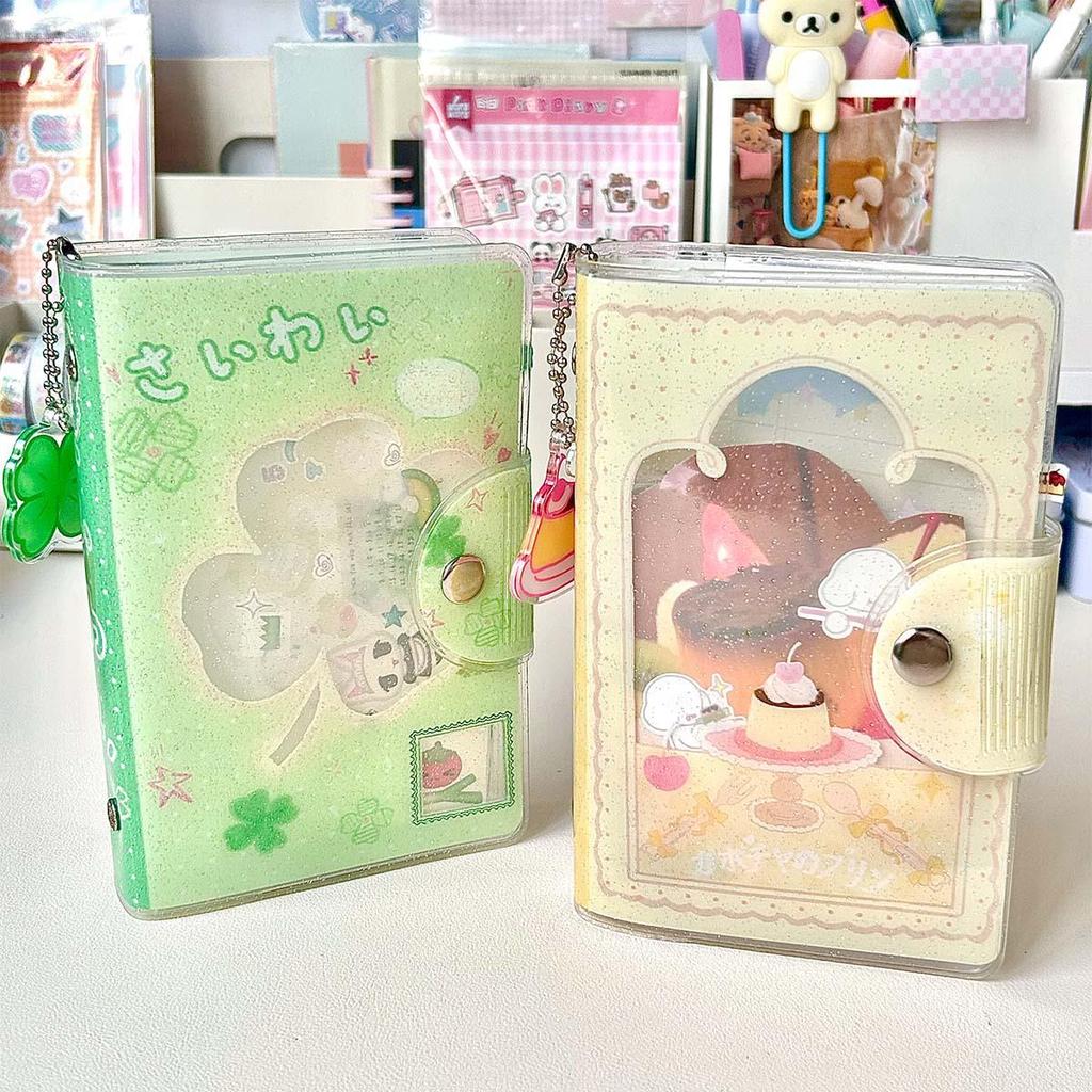 A7 Glitter Planner: Portably Cute Detachable Loose-leaf Sticker Album Pocket Book Wakawaka