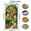 Mountains Village Houses Large Size Diamond Painting Diy Full Square Round Drill Rhinestone Embroidery Scenery Mosaic Cross Stitch Kits Wall Decor