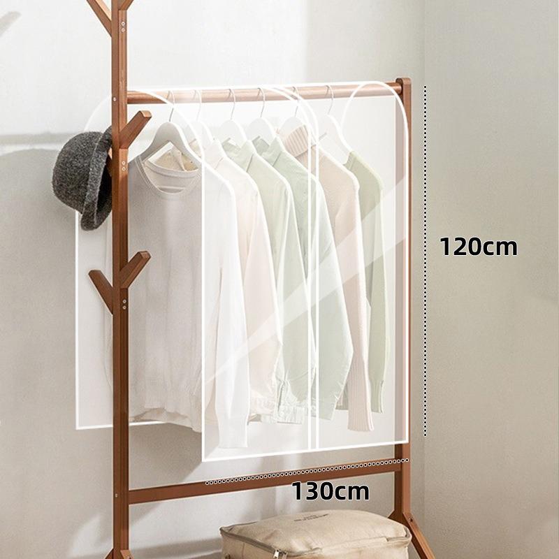 Чехол-вешалка из ПЭВА для одежды, пылезащитный, водонепроницаемый, утолщенный, прозрачный защитный чехол для хранения одежды YWFCZ03