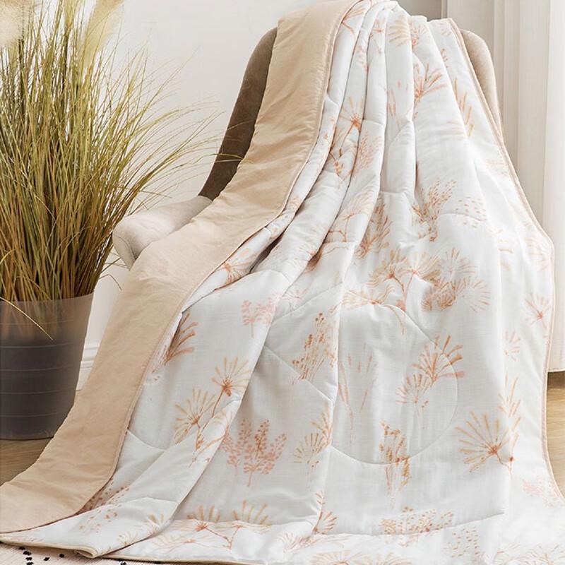 LUOLAI Flower Dance Washable Summer Cooling Quilt