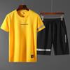 Sommer Herren Sportanzug Schnell trocknendes T-Shirt Fitness Kurzarm Laufshorts Anzug