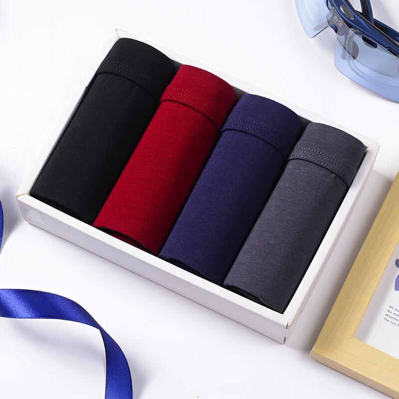 

Men s Comfortable Cotton Boxer Briefs (4-Pack)