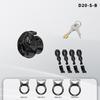 Lightweight Breathable Chastity Devices Set with 4 Penisrings Inverted Sissy Cock Cage SM Adult Sex Toys Chastity Lock