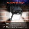 Solar Motion Sensor Wall Lamp with 30/20+5+5 LED for Outdoor Use In Courtyards, Villas, and Streets