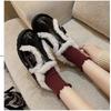Autumn and Winter Women's Flat-bottomed Overflowing Locomotive Casual Casual Boots Mini Boots Comfortable Buckle Snow Boots