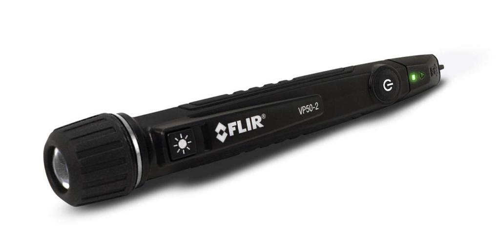 FLIR CAT IV Voltage Featuring and Beeper Feedback Alarms and a Powerful LED Green VP50-2 Non-Contact Detector, Light, Vibration, Flashlight,