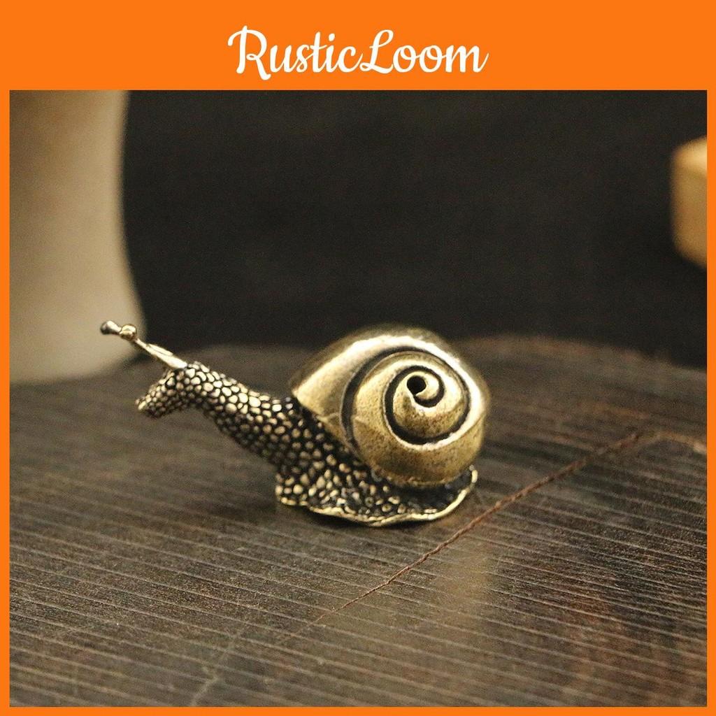 Brass Solid Snail Ornaments Tea Pet Vintage Copper Simulation Toy Decorations