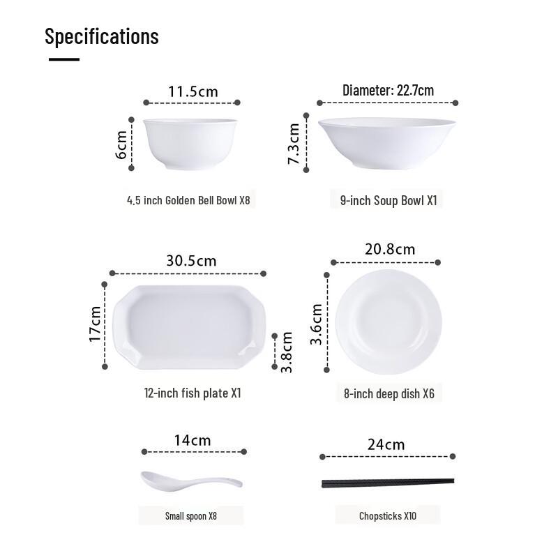 Jingdezhen Keramik Geschirrset