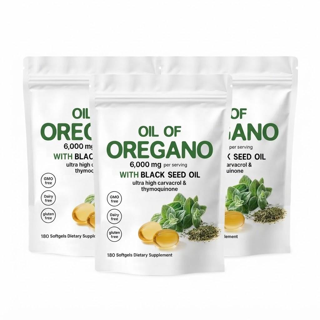 Olio di Origano e Semi Neri 2-in-1 per il Supporto Immunitario