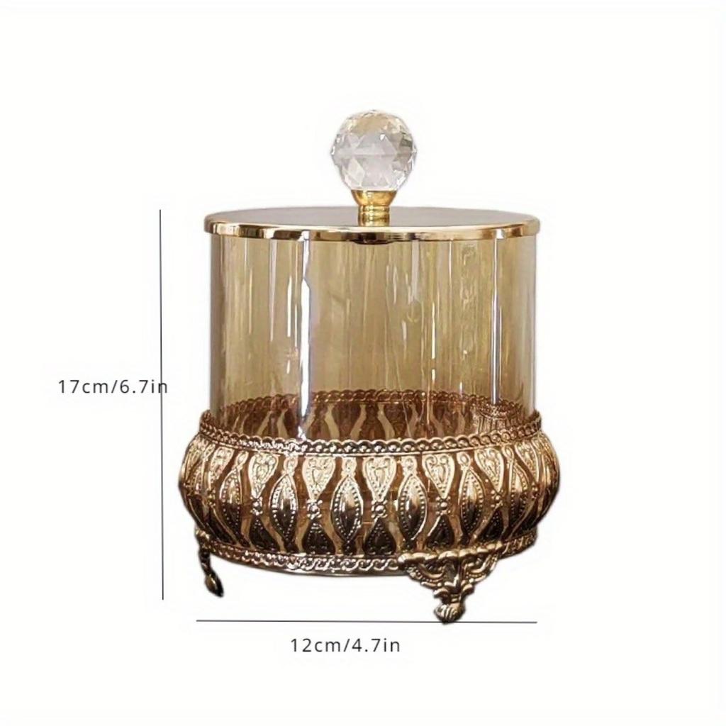 Kristall Bonbonhalter Aufbewahrungstablett für Hochzeitsmittelstücke Weihnachten Valentinstag Heimdeko Glas Vorratsglas mit Deckel