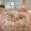 Summer Quilt   2024 New  Cotton Korean Ins Lace Fragmented Series  Air Condition Quilt High Quality Summer Blanket Set