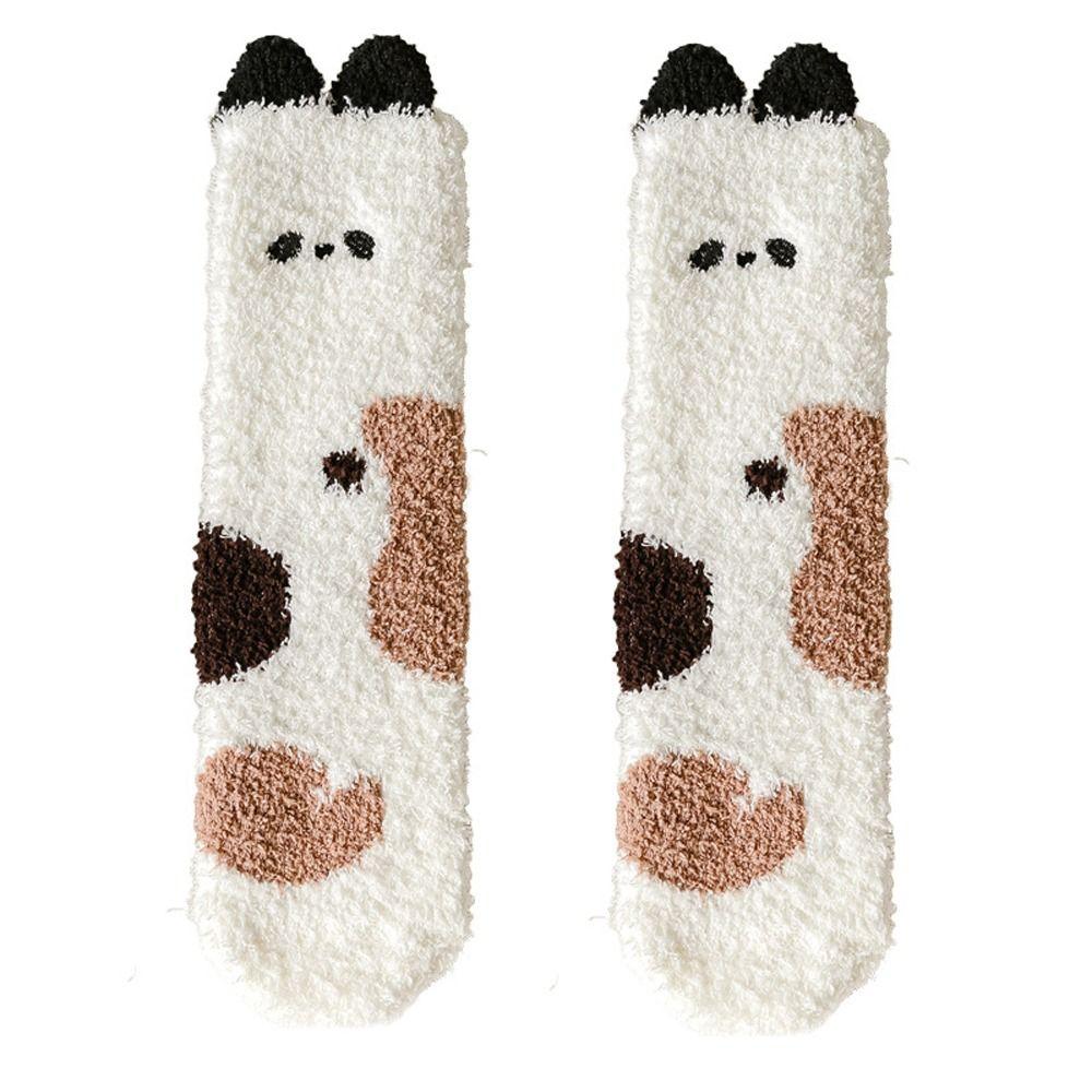 Indoor Thermal Socks Harajuku Style Home Sleeping Socks Women Socks Floor Socks Autumn Winter Socks
