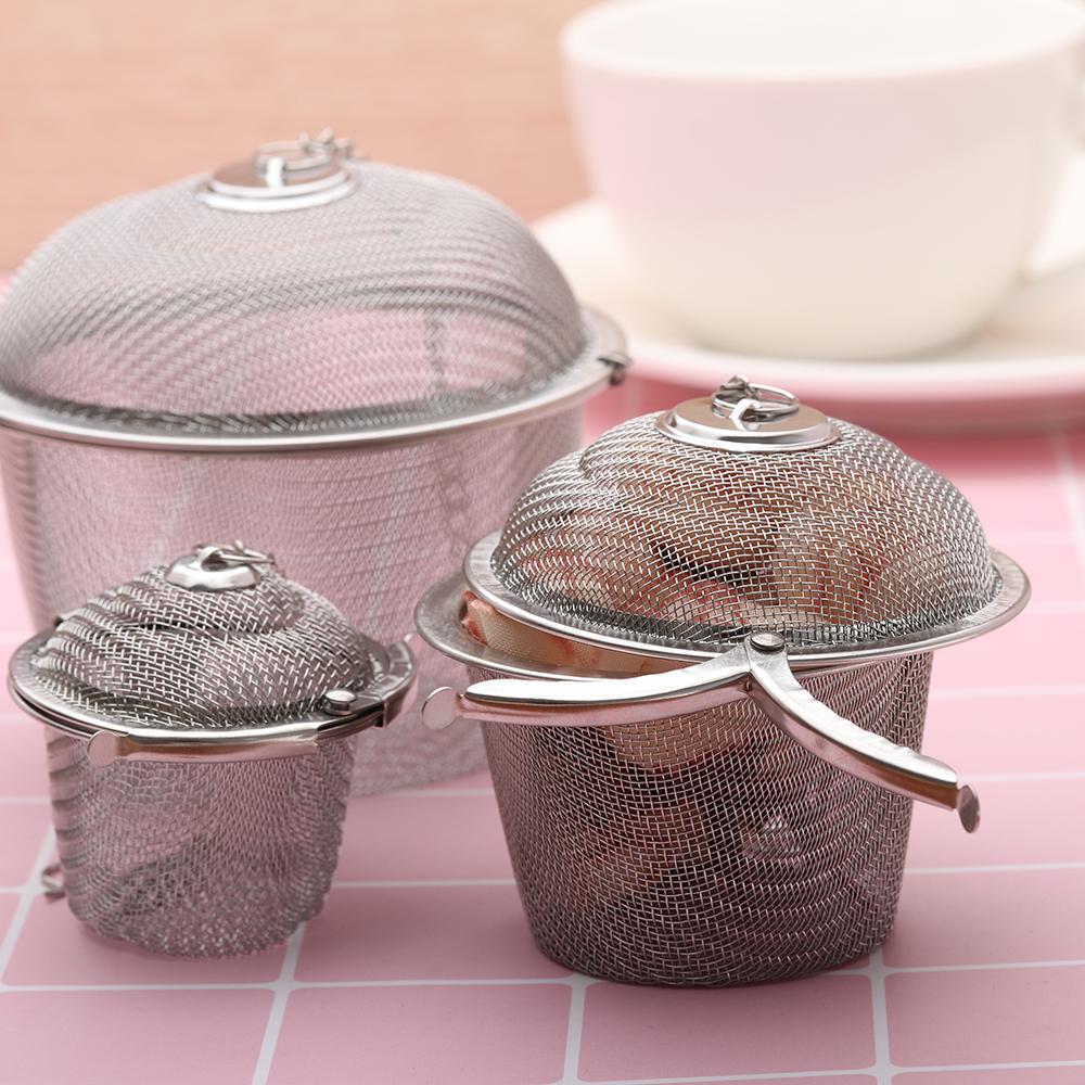 Praktický opakovaně použitelný sítko na koření Síťový filtr na čajové kuličky z nerezové oceli