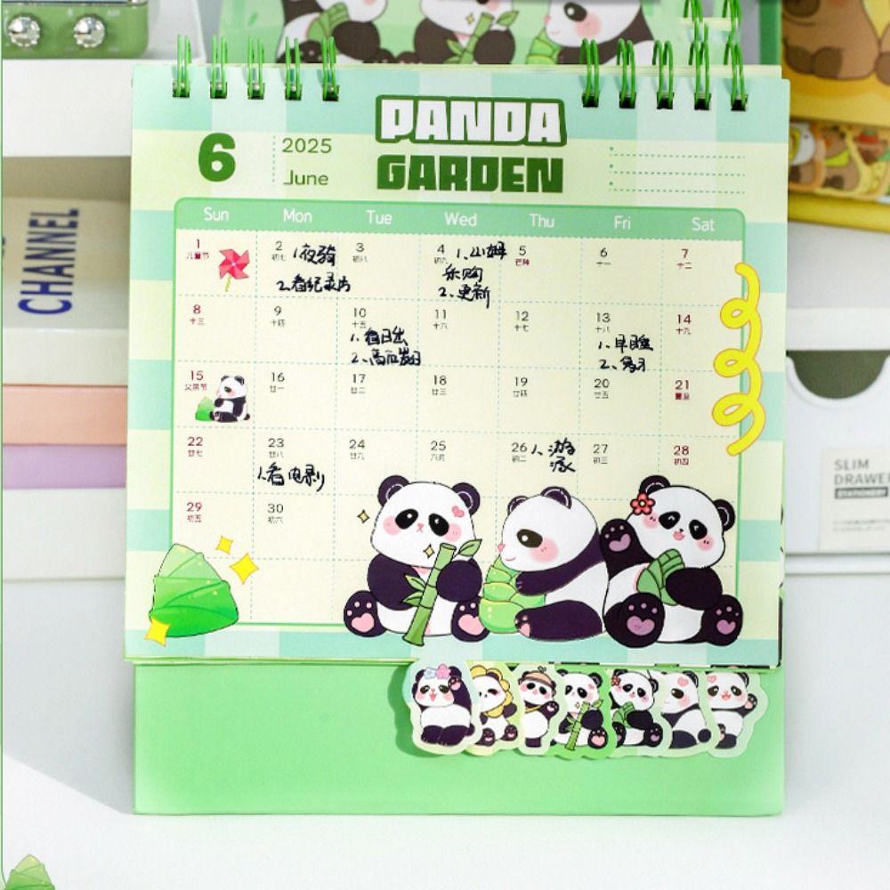 Planning Capybara Desk Calendar Standing Flip 2025 Calendar Ornaments Itinerary Record