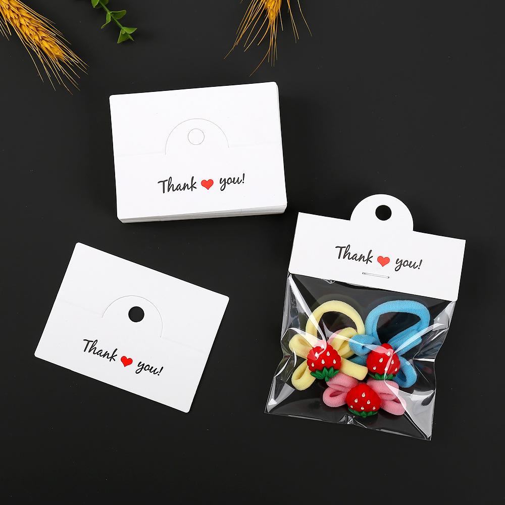 Kraftpapier Schmuck & Haarspangen Verpackung Hängeetikett Karte