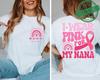 I Wear Pink for Breast Cancer Print Women TShirt Pink Ribbon Support Squad Shirt for Women Fashion Casual Clothes Summer Tshirt