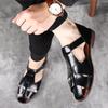 Fashion Summer Men's Fisherman Sandals High-Quality Comfortable Breathable With Cross -Buckle Toe Caps  Are Lightweight And Casual Shoes