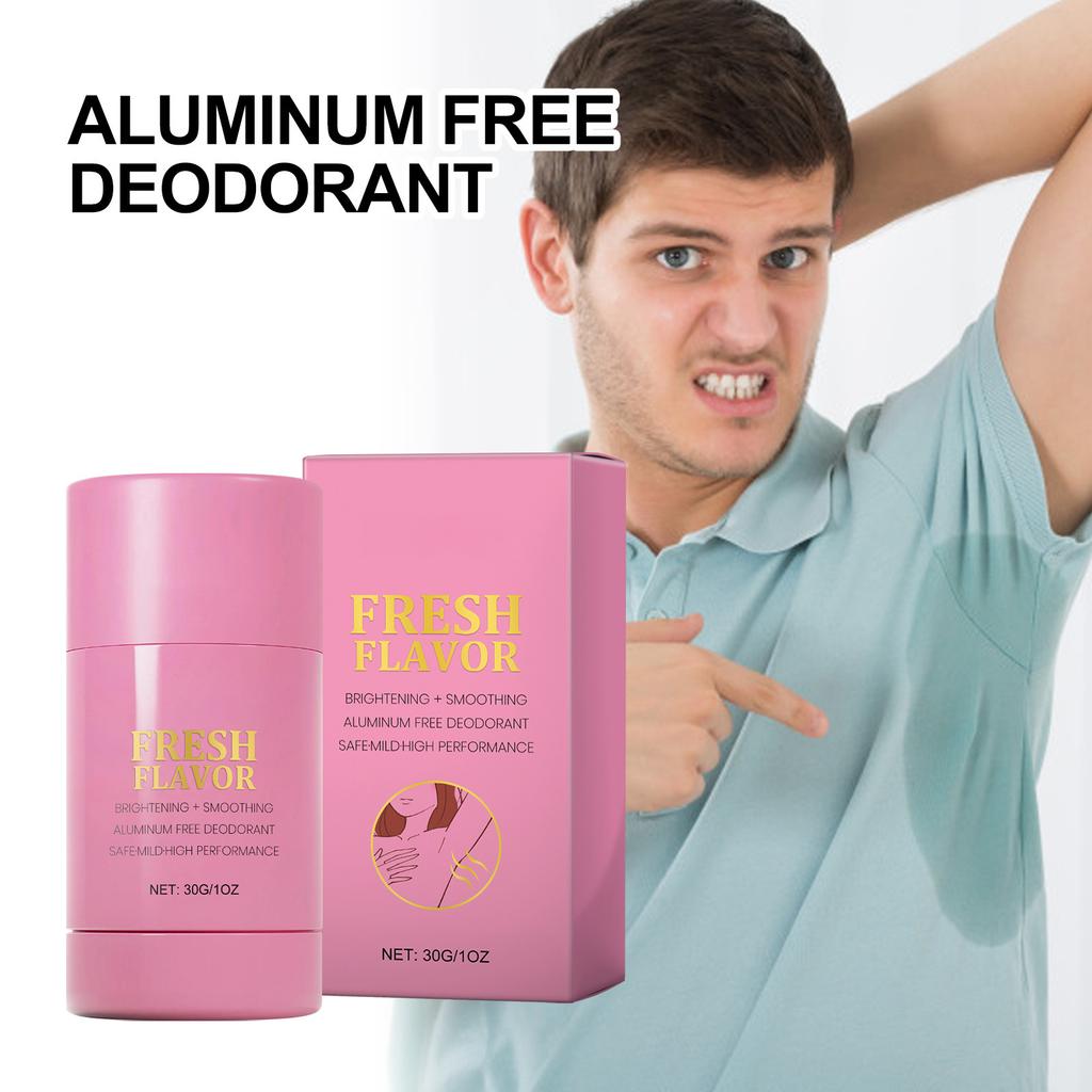 Aluminiumfreies Deodorant, Antitranspirant-Stick, Achsel-Deodorant-Stick, sorgt für frischen Atem, nicht fettend, 30 g