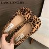 Women Flats Tabi Ninja Shoes Fashion Split Toe Ballet Leopard Print Shoe Comfy Flat Ballerina Soft Moccasins Casual Loafer Mujer