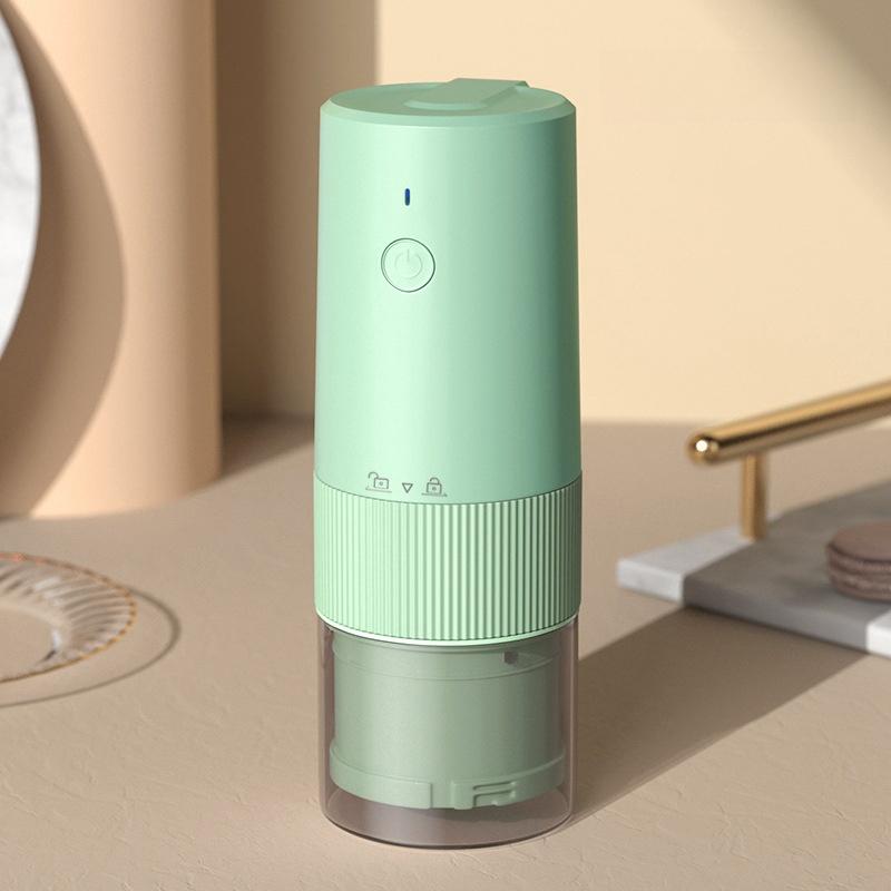 

2024 Нова Портативна Електрична Кавомолка Регулювання 8 Швидкостей Порошок Побутовий Матеріал Харчового Класу МІНІ Type-C Кавоварка зелений