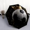 1 PC Automatic Folding Umbrella - Football Pattern, Portable & Foldable Design with 8 Ribs, Christmas Birthday Gifts