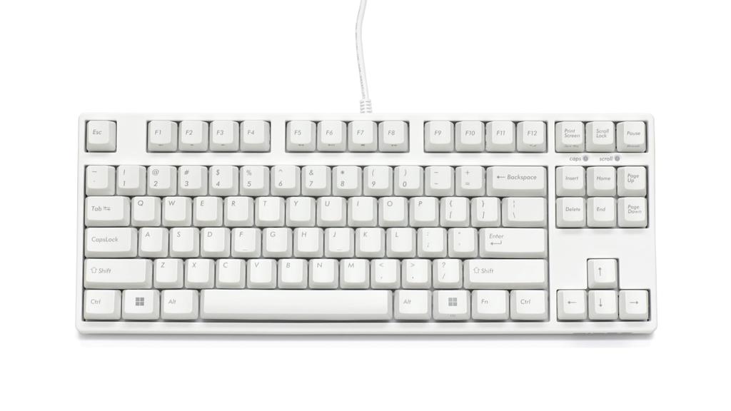 Majestouch 3 HAKUA CHERRY MX2A Brown Switches Tenkeyless Mechanical Keyboard with 87 English Kana Media PBT Full 1000Hz Polling Wired US ASCII Keys,