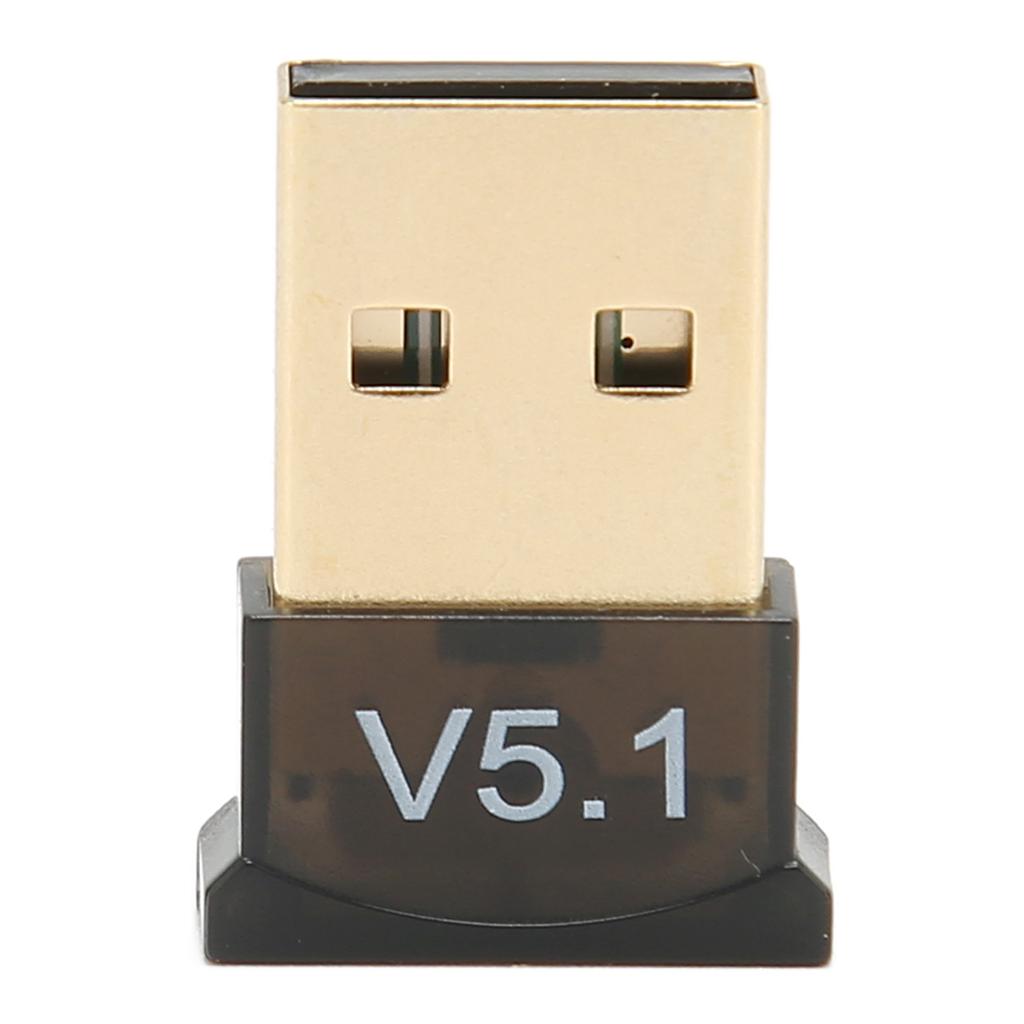 USB BT Adapter ABS Black V5.1 Version Drive Free Wide Coverage Portable Wireless BT 5.1 Adapter for Home Business