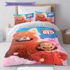Cartoon Red Panda Pattern Bedding Quilt Set Quilt Cover Pillowcase Home Decoration Gift (1 * duvet cover + 2 * pillowcase, without core)