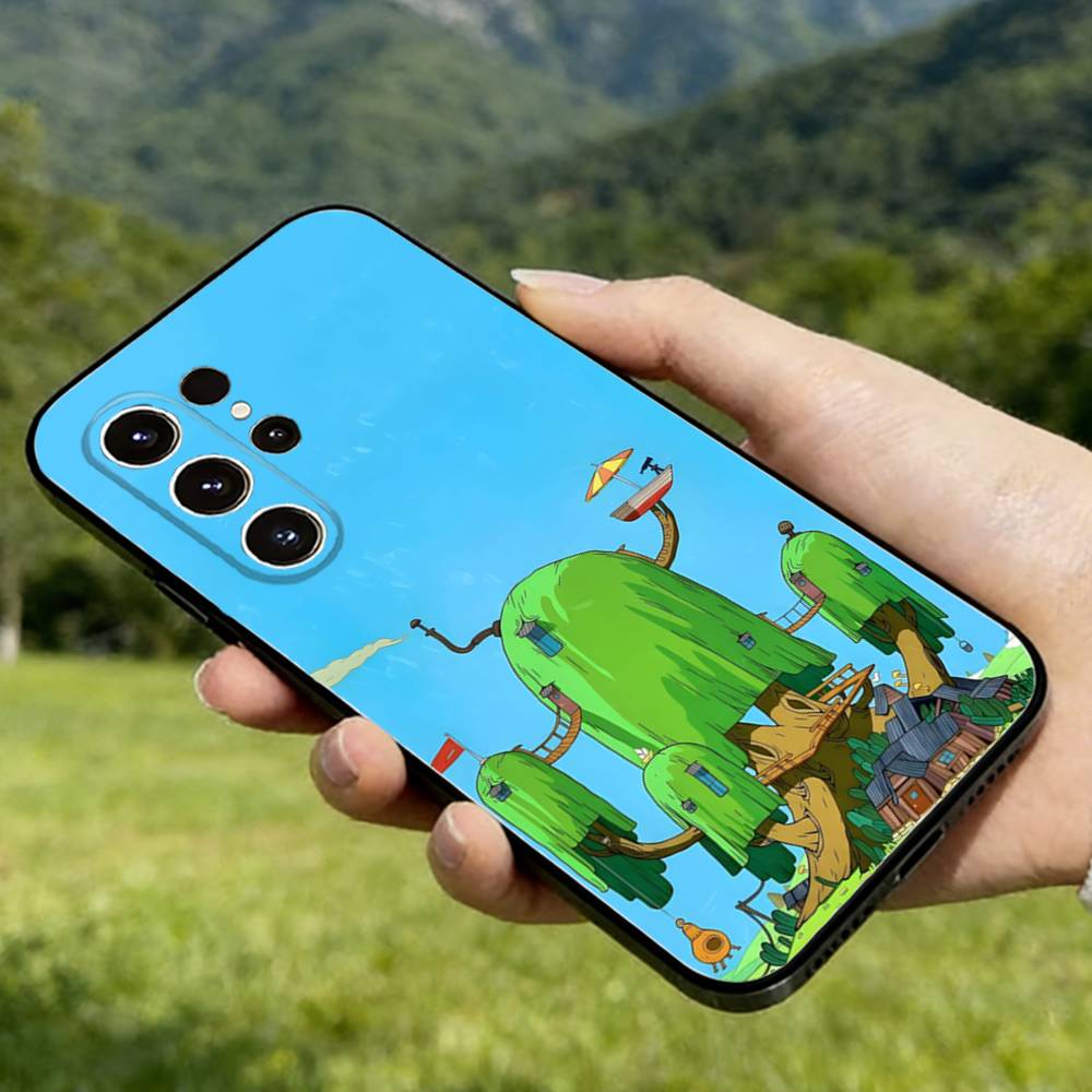 Adventure Time Phone Case For Samsung Galaxy A56,36,26,16,76,55,35,25,15,54,34,24,14 Soft Silicone Black Cover