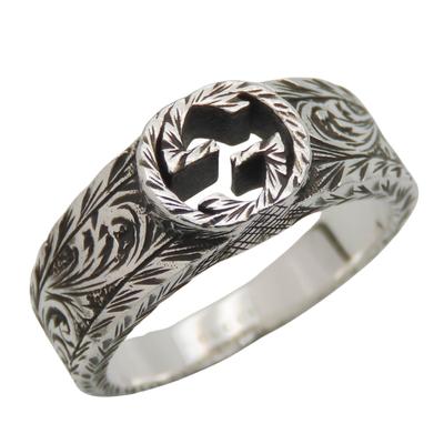 Used Ring Interlocking Arabesque EU#52 13 Silver925 5.4g Silver Accessories