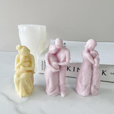 Ewige Liebe Körperkerze Silikon Handgefertigt Schreibtischdekoration Gips Epoxidharz Aromatherapiekerze Silikonform