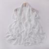 Chiffon Long Scarf Double Heart Rhinestone Ethnic Headscarf For Women