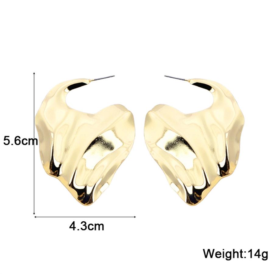 New Fashion 2 Color Love Hoop Earrings Romantic Light Luxury Creative Geometric Earring for Women Jewelry Gifts stud earrings