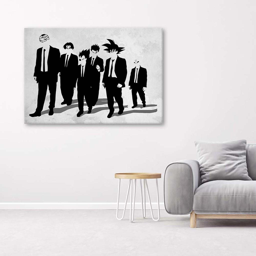 Canvas Print, Elegant Anime Characters In Suits