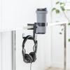 Sanwa Supply Headphone hook with drink holder PDA-STN71BK
